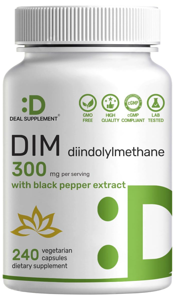 DIM Supplement 300mg with Black Pepper