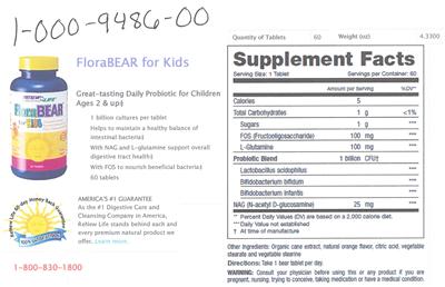 FloraBear For Kids label