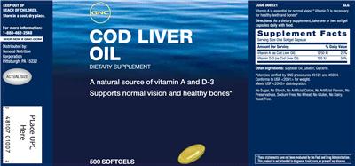Cod Liver Oil label