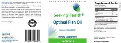 Optimal Fish Oil label