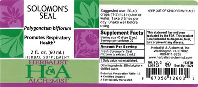 Solomon's Seal label