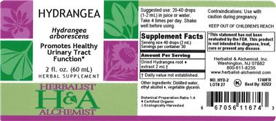 Hydrangea label