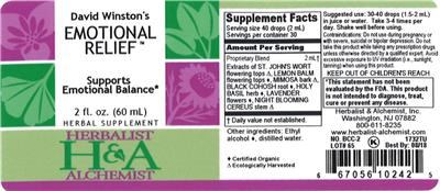David Winston's Emotional Relief label