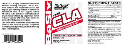 Lipo6 CLA label