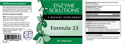 Formula 25 label