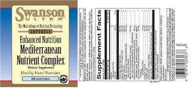 Mediterranean Nutrient Complex label
