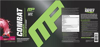 Combat Powder Triple Berry label