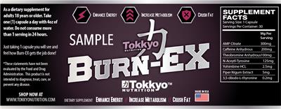 Burn-Ex label
