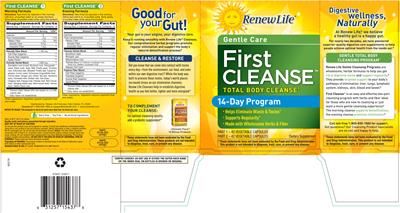 First Cleanse 1 Morning Formula label
