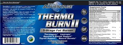 Thermo-Burn II label