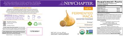 Fermented Maca label
