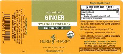 Ginger label