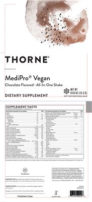 MediPro Vegan Chocolate Flavored label