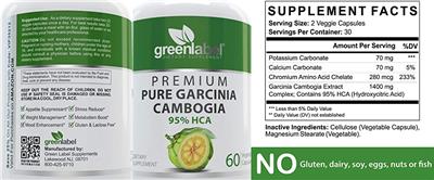 Premium Pure Garcinia Cambogia label