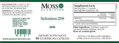 Selenium 200 label