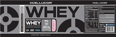 COR-Performance Whey Strawberry Milkshake Flavor label