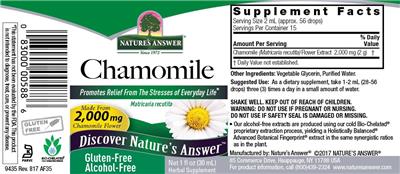 Chamomile 2,000 mg Alcohol-Free label