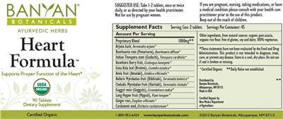 Heart Formula label
