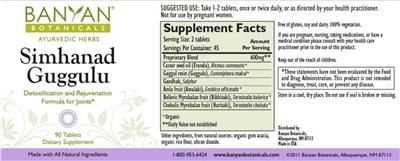 Simhanad Guggulu label