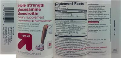 Triple Strength Glucosamine Chondroitin label