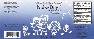 Kid-e-Dry label