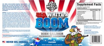 Red, White & Boom Freedom label