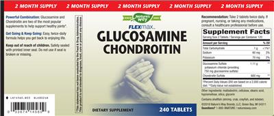 Glucosamine Chondroitin label