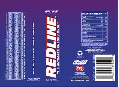 Redline Grape label