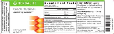 Snack Defense label