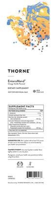 EnteroMend Orange Vanilla Flavored label