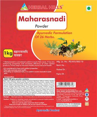 Maharasnadi Powder label