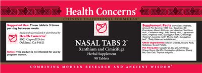 Nasal Tabs 2 label