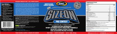 SizeOn Fruit Punch label