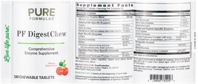 PF DigestChew Natural Cherry Flavor label