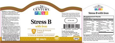 Stress B with Iron label