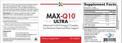 Max-Q10 Ultra label