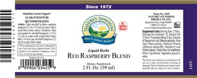 Red Raspberry Blend label