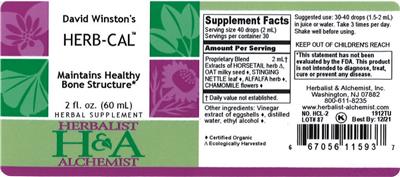 David Winston's Herb-Cal label