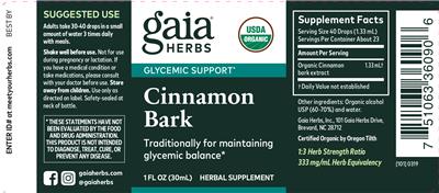 Cinnamon Bark label
