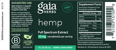 Hemp label