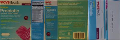 Senior Probiotic label
