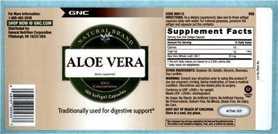 Aloe Vera 100:1 Concentration label
