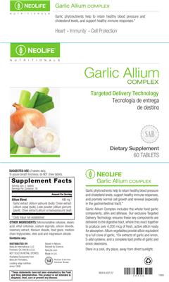 Garlic Allium Complex label