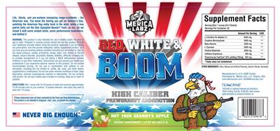 Red, White & Boom Not Your Granny's Apple label