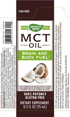 MCT Oil label