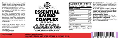 Essential Amino Complex label