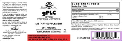 gPLC Glycine Propionyl L-Carnitine label