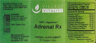 Adrenal Rx label