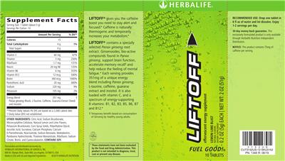 Liftoff Lemon-Lime Blast label