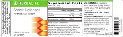 Snack Defense label